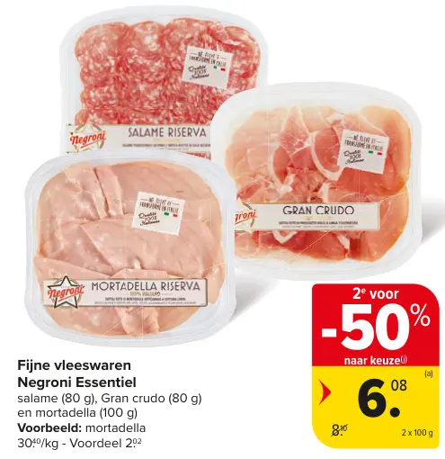 Promotie: Fijne vleeswaren Negroni Essentiel