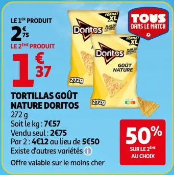 Promotie: Tortillas goût nature