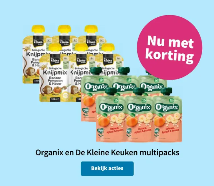 Promotie: Organix en De Kleine Keuken multipacks