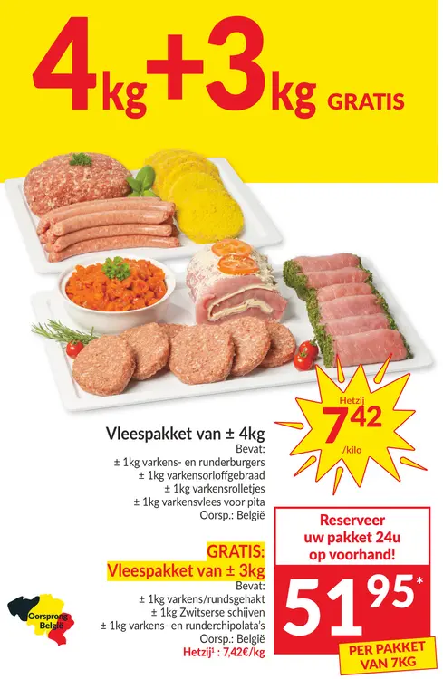 Promotie: Vleespakket