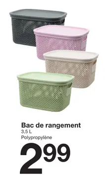 Offre: Bac de rangement