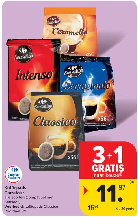 Promotie: Koffiepads