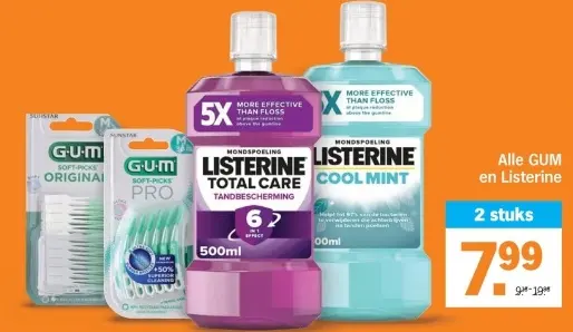 Aanbieding: Alle GUM en Listerine
