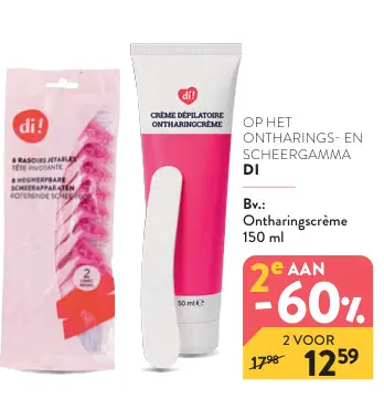 Promotie: Ontharingscrème