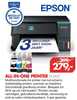Aanbieding: All-in-one printer et-2950
