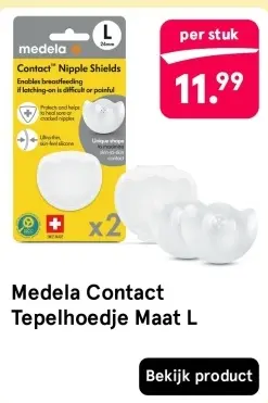 Aanbieding: Contact Tepelhoedje Maat L