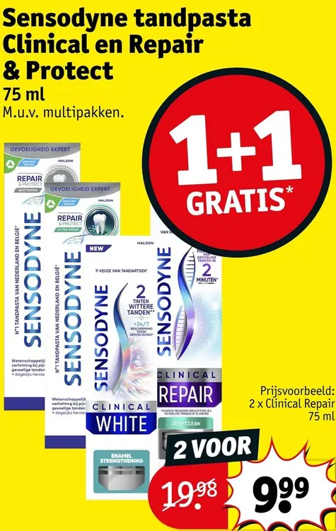 Promotie: Tandpasta Clinical en Repair & Protect