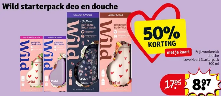 Aanbieding: Wild Starterpack deo en douche