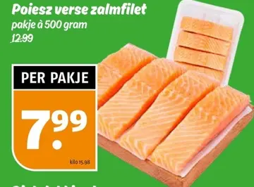 Aanbieding: Poiesz verse zalmfilet