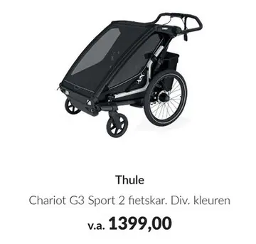 Aanbieding: Chariot G3 Sport 2 fietskar
