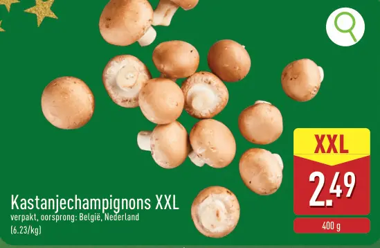 Promotie: Kastanjechampignons XXL