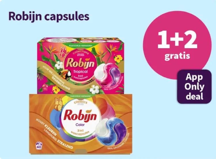 Promotie: Robijn capsules