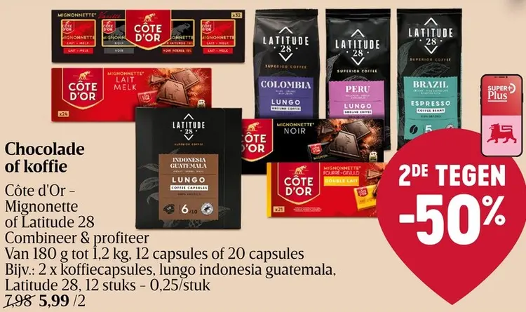 Promotie: Chocolade of koffie