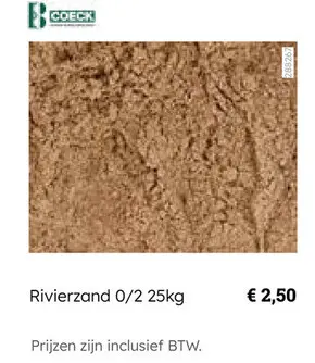 Aanbieding: Rivierzand