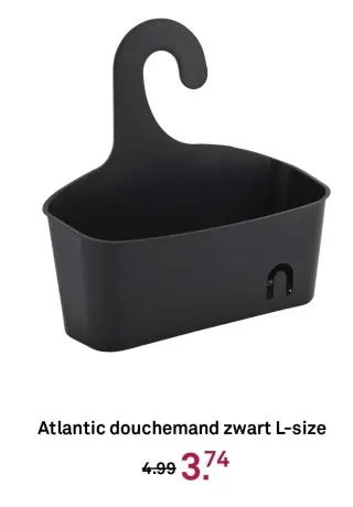 Aanbieding: douchemand zwart L-size