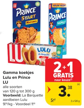 Aanbieding: Gamma koekjes Lulu en Prince LU