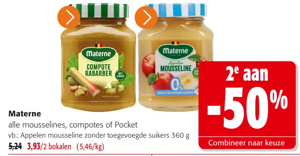 Promotie: alle mousselines, compotes of Pocket
