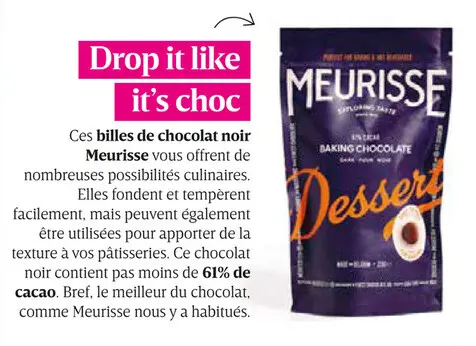 Offre: Billes de chocolat noir