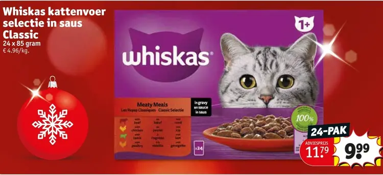 Promotie: Whiskas kattenvoer selectie in saus Classic