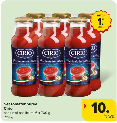 Promotie: Set tomatenpuree