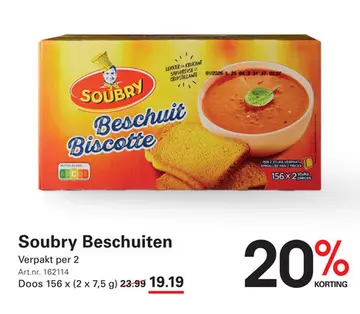 Aanbieding: Soubry Beschuiten