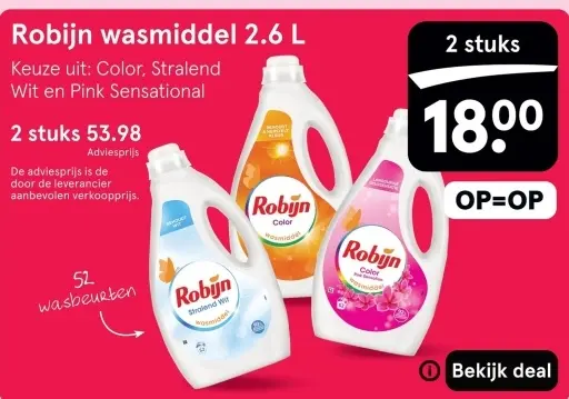 Aanbieding: Robijn wasmiddel