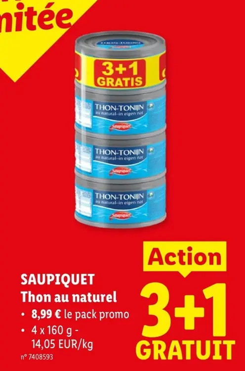 Offre: Thon au naturel