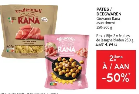 Offre: PÂTES / DEEGWAREN Giovanni Rana assortiment
