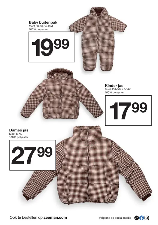 Aanbieding: Baby buitenpak / Kinder jas / Dames jas