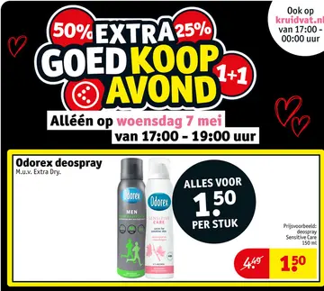 Aanbieding: Odorex deospray