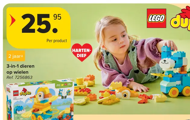 Aanbieding: 3-in-1 dieren op wielen