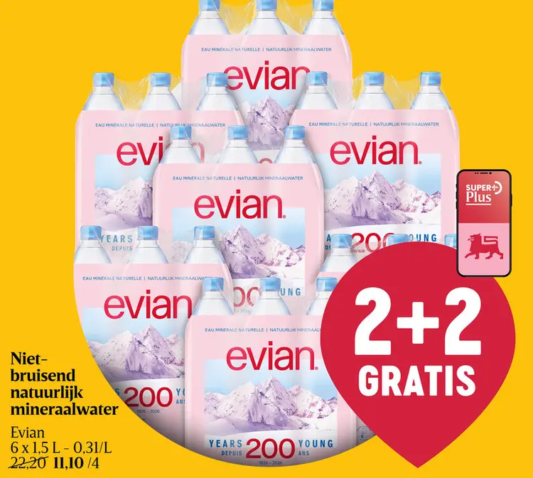 Promotie: Niet-bruisend natuurlijk mineraalwater