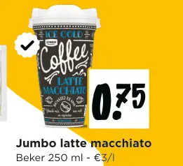 Promotie: Latte macchiato