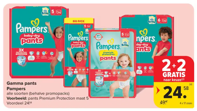 Aanbieding: Gamma pants Pampers