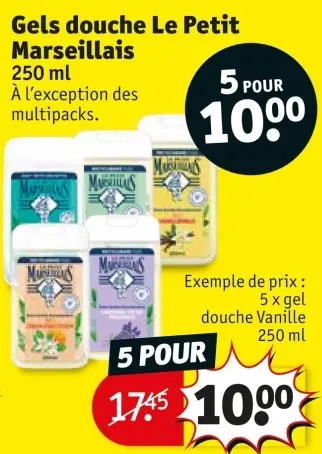 Offre: Gels douche