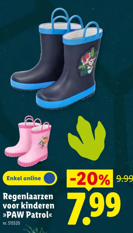 Promotie: Regenlaarzen voor kinderen "PAW Patrol"