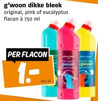 Aanbieding: g'woon dikke bleek