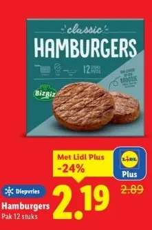 Aanbieding: Hamburgers