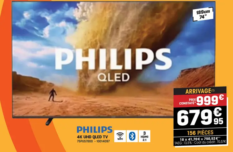 Offre: Philips 4k uhd qled tv