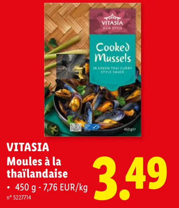 Offre: Moules à la thaïlandaise