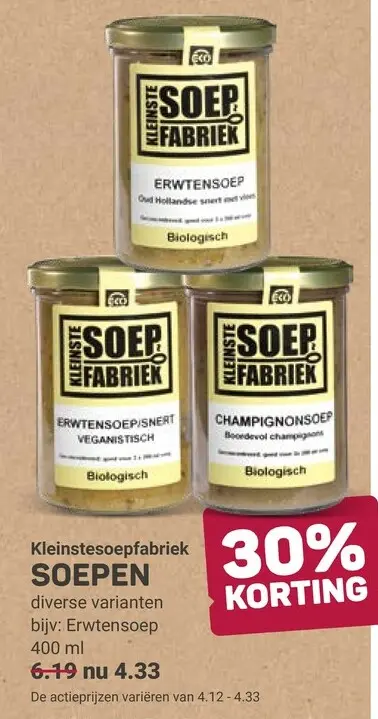 Aanbieding: Kleinstesoepfabriek SOEPEN
