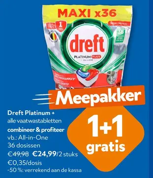 Aanbieding: Dreft Platinum + alle vaatwastabletten