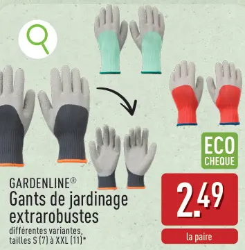 Offre: Gants de jardinage extrarobustes