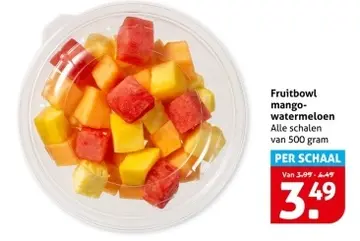 Aanbieding: Fruitbowl mango-watermeloen