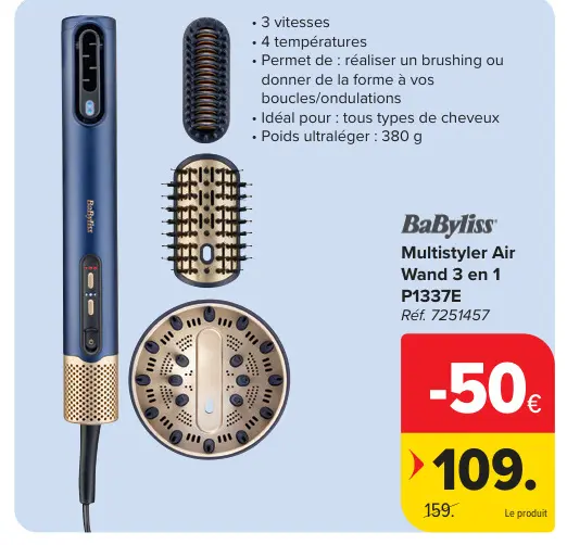 Offre: Multistyler Air Wand 3 en 1