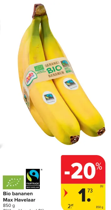 Promotie: Bio bananen