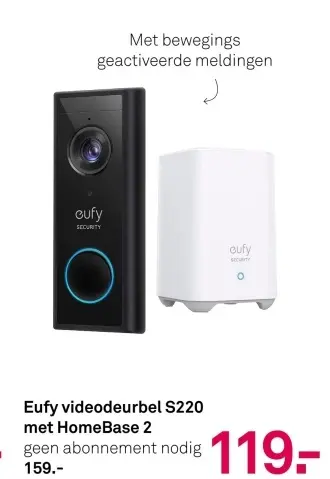 Aanbieding: videodeurbel S220 met HomeBase 2