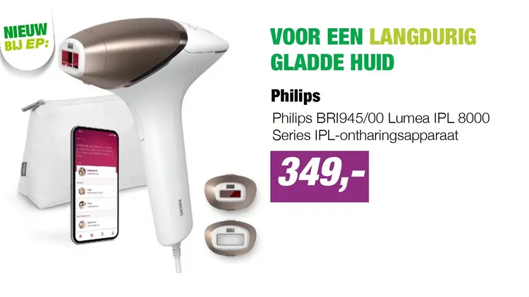 Aanbieding: Philips BRI945/00 Lumea IPL 8000 Series IPL-ontharingsapparaat