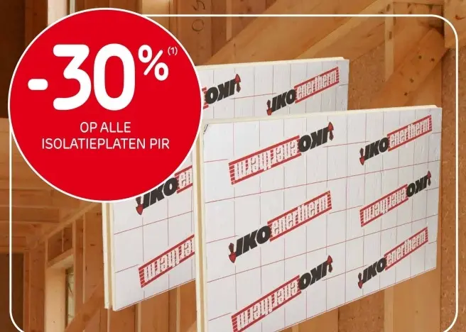 Promotie: Isolatieplaten pir