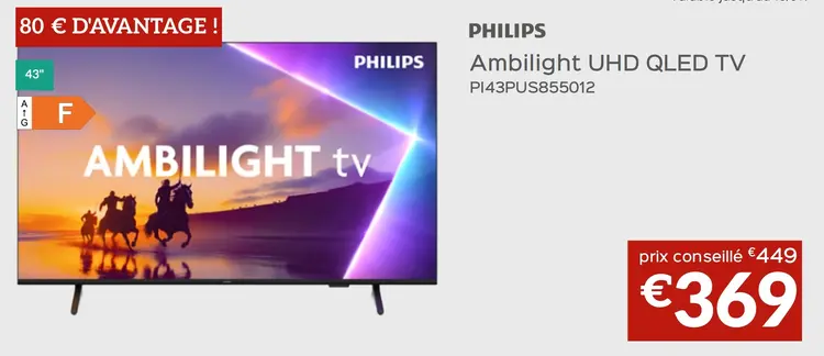 Offre: Ambilight UHD QLED TV